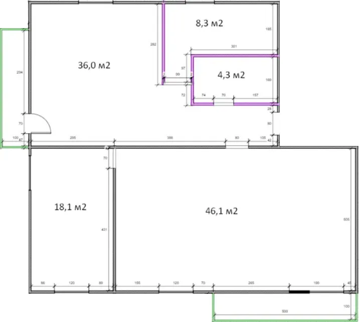 ЖК Династія — 112.8 м²
