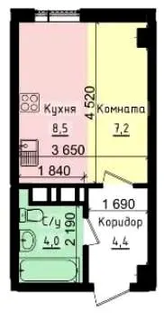ЖК Кріптон — 24.2 м²