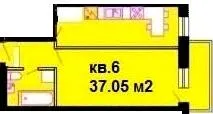 КБ Затишний дім — 37.1 м²