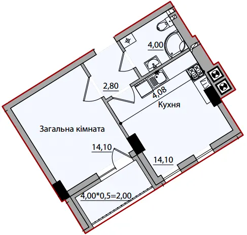 ЖК НАУКИ 4 — 37 м²