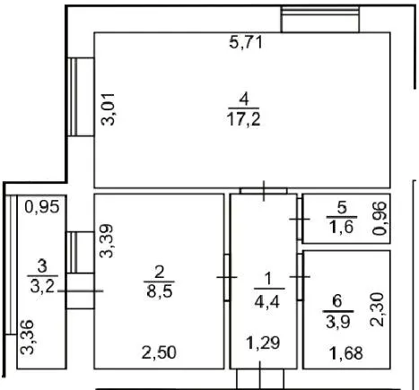 вул. Бєляєва, 70 — 38.8 м²