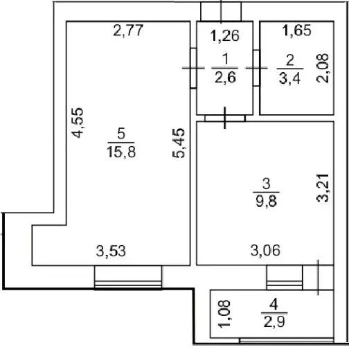вул. Бєляєва, 70 — 34.5 м²