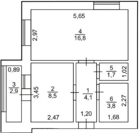 вул. Бєляєва, 70 — 37.8 м²