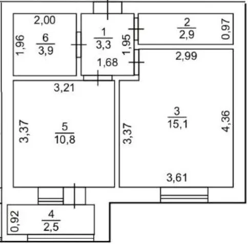 вул. Бєляєва, 70 — 38.5 м²