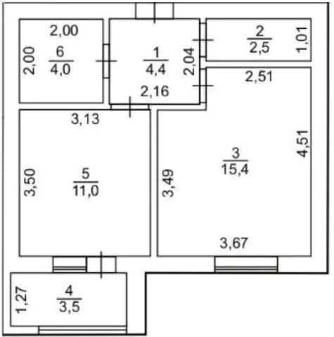 вул. Бєляєва, 70 — 40.8 м²
