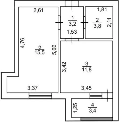 вул. Бєляєва, 70 — 37.7 м²