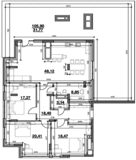 ЖК Америка — 164.5 м²