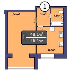 ЖК Dream Park — 48.1 м²