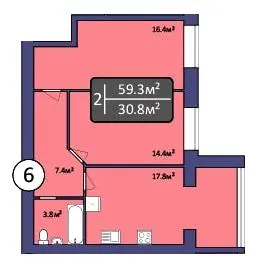 ЖК Dream Park — 59.3 м²
