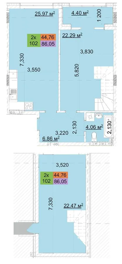ЖК Сырецкий парк — 86.1 м²