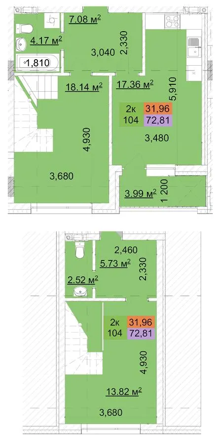 ЖК Сырецкий парк — 72.8 м²