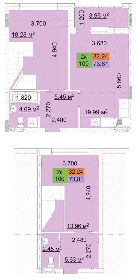 ЖК Сырецкий парк — 73.8 м²