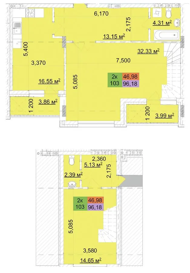 ЖК Сырецкий парк — 96.2 м²