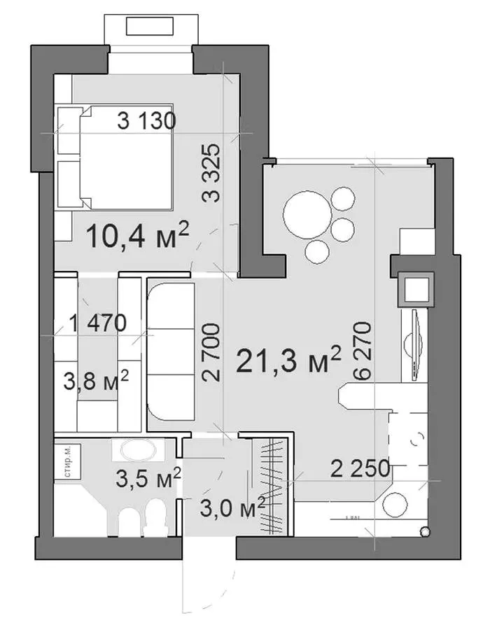 ЖК Forest Hill — 40.7 м²