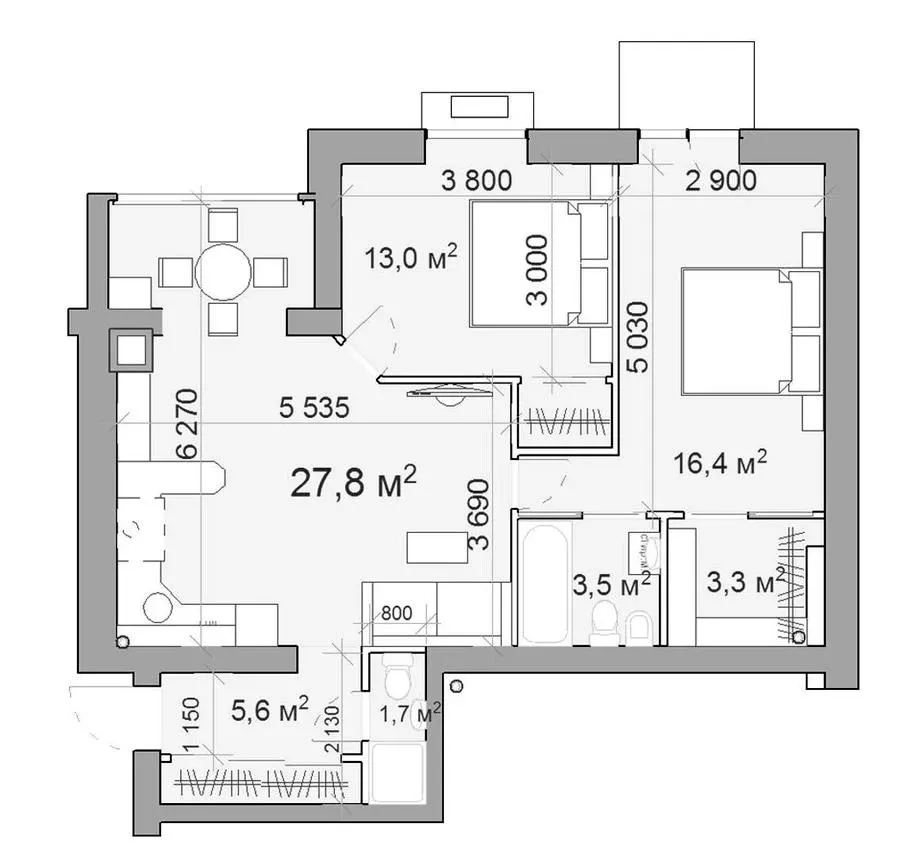 ЖК Forest Hill — 70 м²