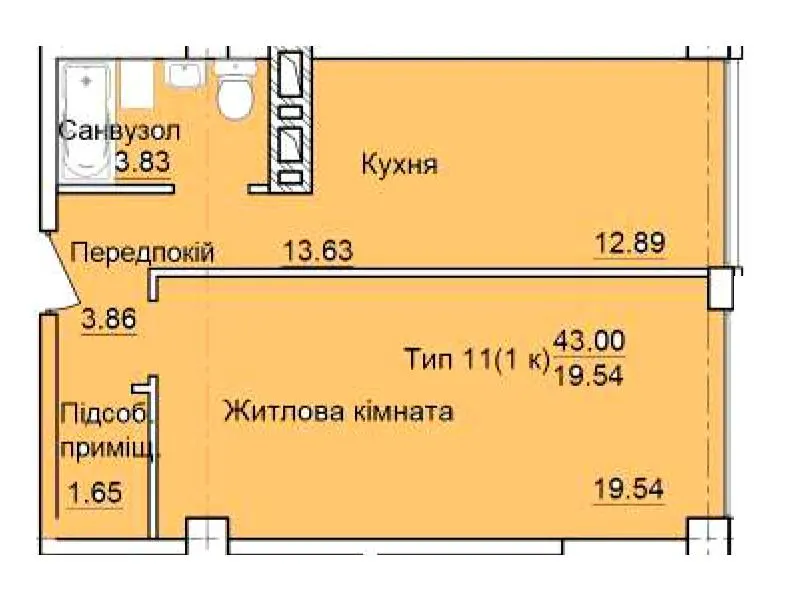 БФК TOPOL TOWN — 43 м²