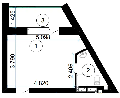 ЖК Сирецький парк — 29 м²