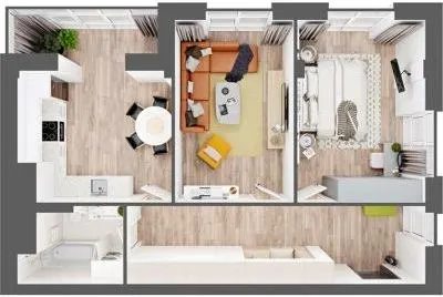 ЖК Новий Град — 76.8 м²