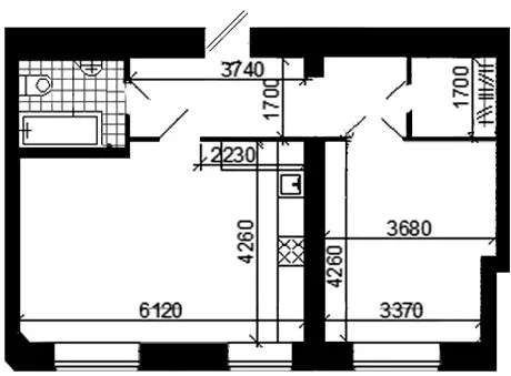 вул. Тролейбусна, 4 — 57 м²