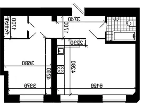 вул. Тролейбусна, 4 — 57 м²