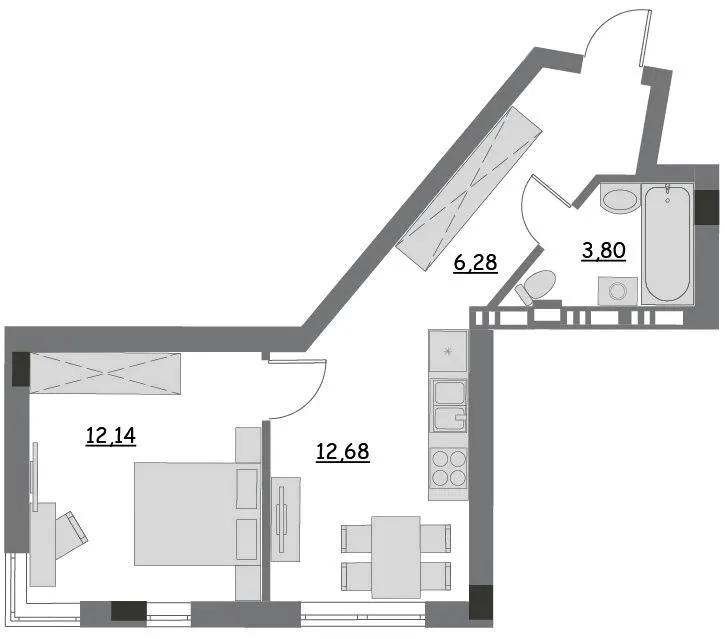 ЖК Lantana — 34.9 м²