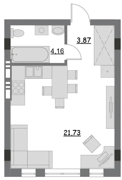 ЖК Lantana — 29.8 м²
