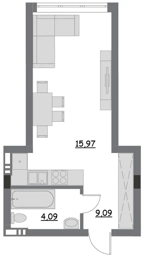 ЖК Lantana — 29.2 м²