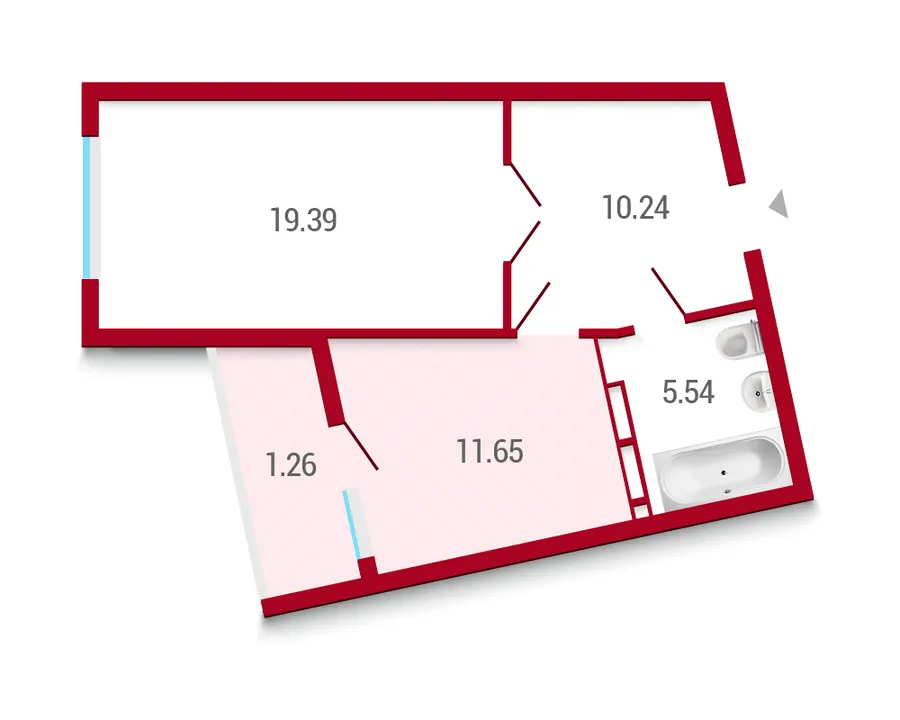ЖК Покрова — 48.1 м²