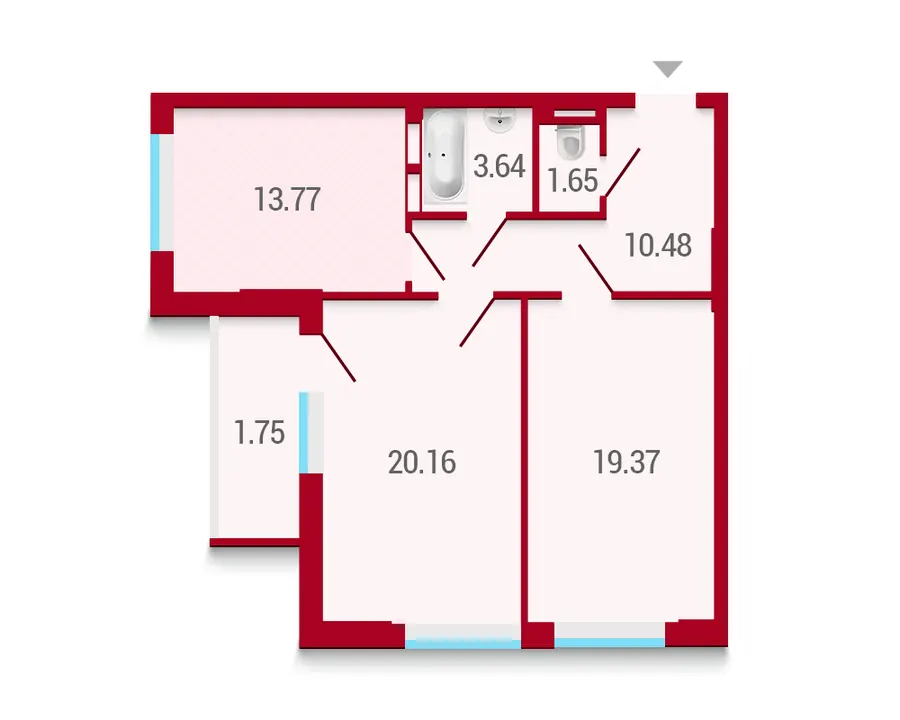 ЖК Покрова — 70.8 м²