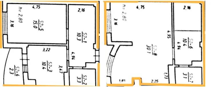 вул. Яцкова, 20б — 84.9 м²