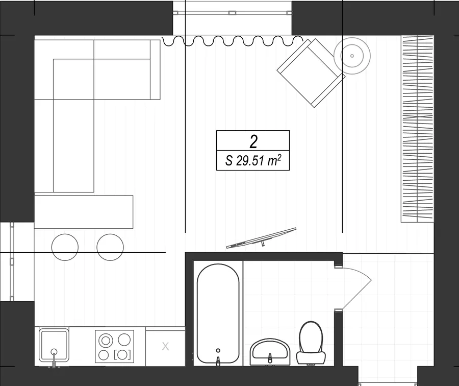 ЖК SMART IDEA — 29.5 м²