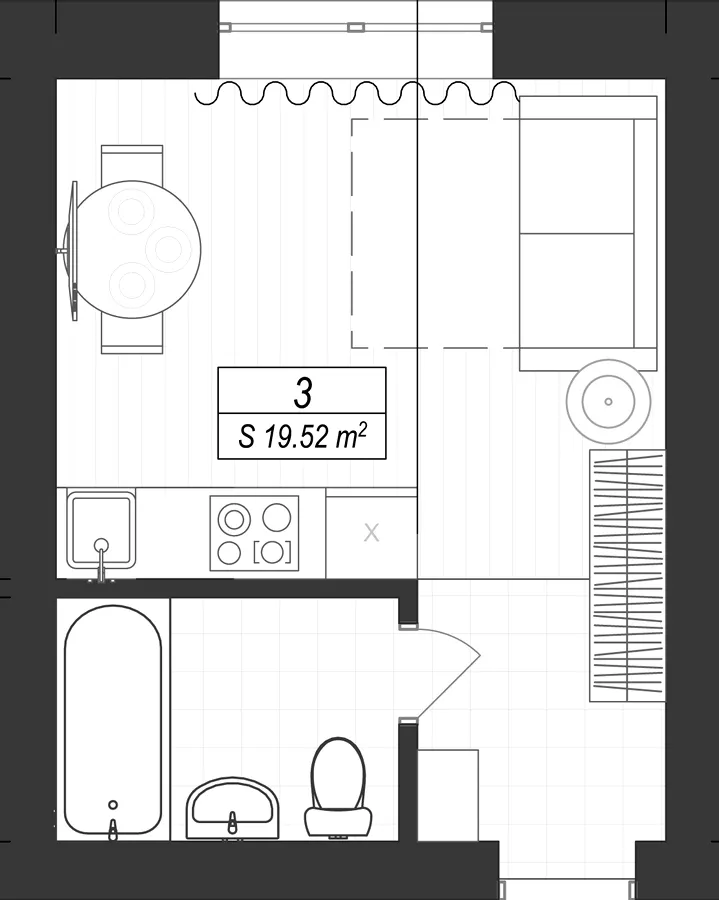 ЖК SMART IDEA — 19.5 м²