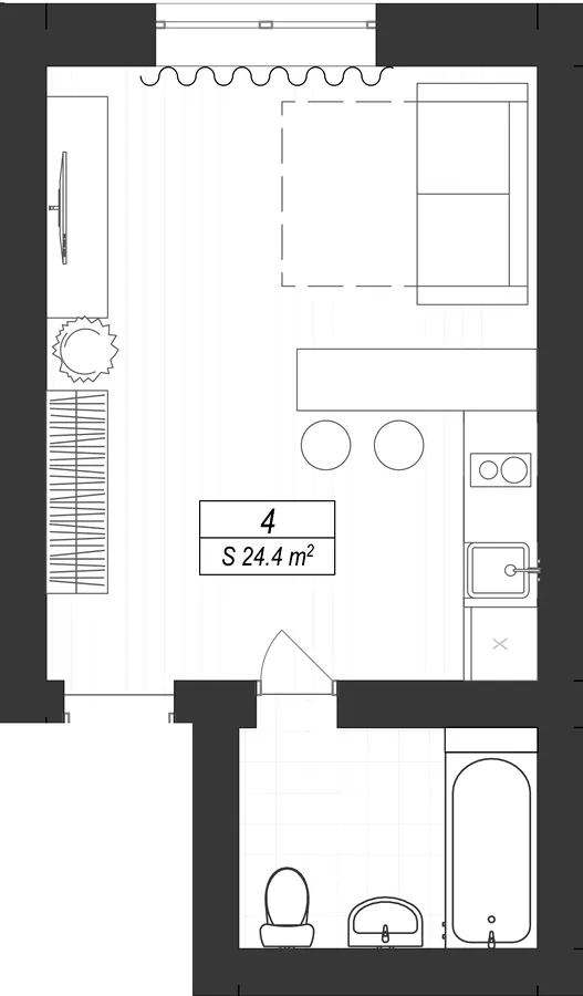 ЖК SMART IDEA — 24.4 м²