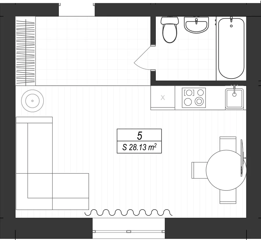 ЖК SMART IDEA — 28.1 м²