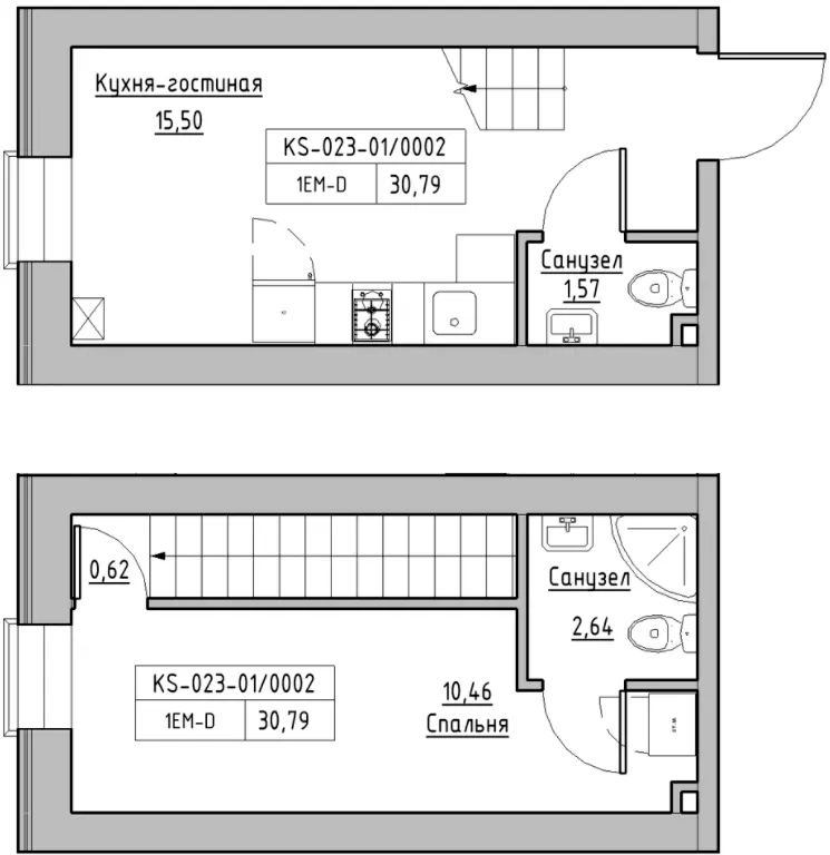 Житлове містечко KEKS — 30.8 м²