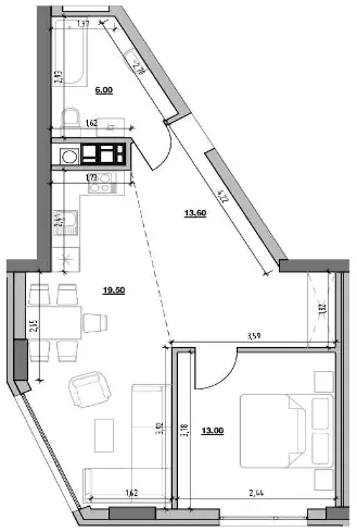 ЖК Ярославенка — 52.1 м²
