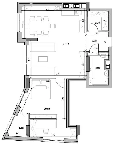 ЖК Ярославенка — 73.5 м²