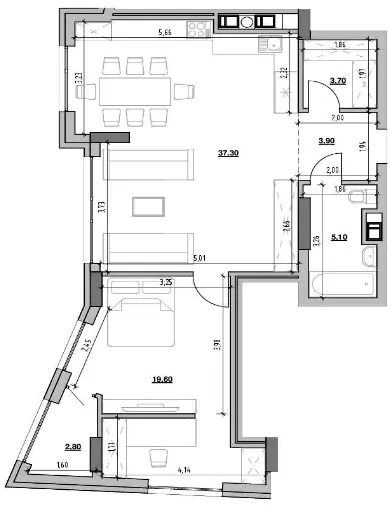 ЖК Ярославенка — 72.4 м²
