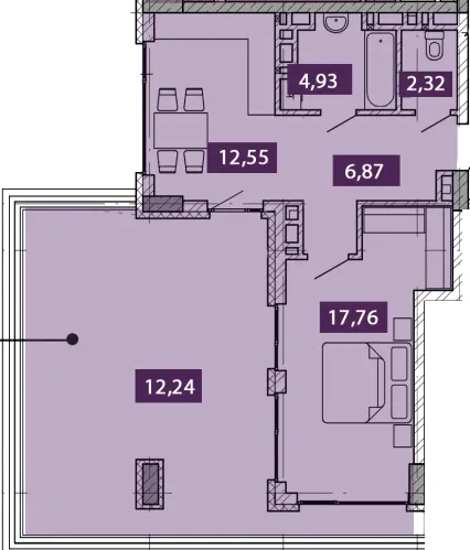 NOVO «RESIDENCE» — 56.7 м²