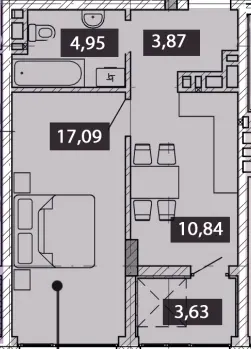 NOVO «RESIDENCE» — 40.4 м²