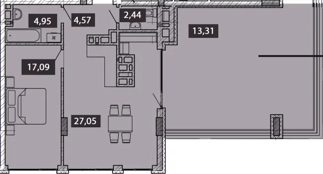 NOVO «RESIDENCE» — 69.4 м²