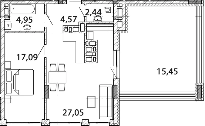 NOVO «RESIDENCE» — 70.6 м²