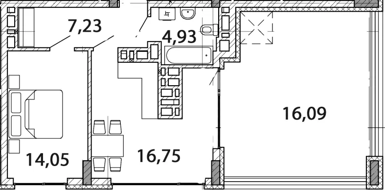 NOVO «RESIDENCE» — 59.1 м²