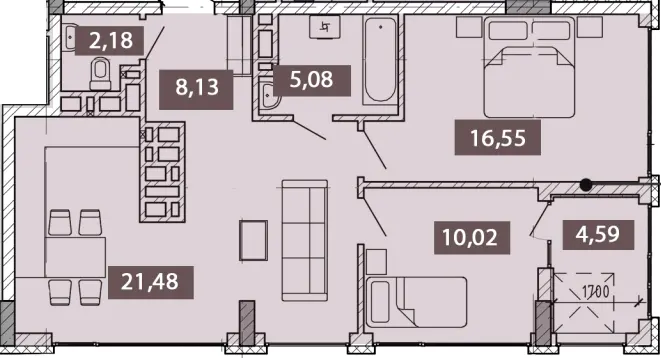NOVO «RESIDENCE» — 68 м²
