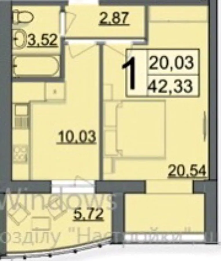 ЖК Sportcity — 42.3 м²