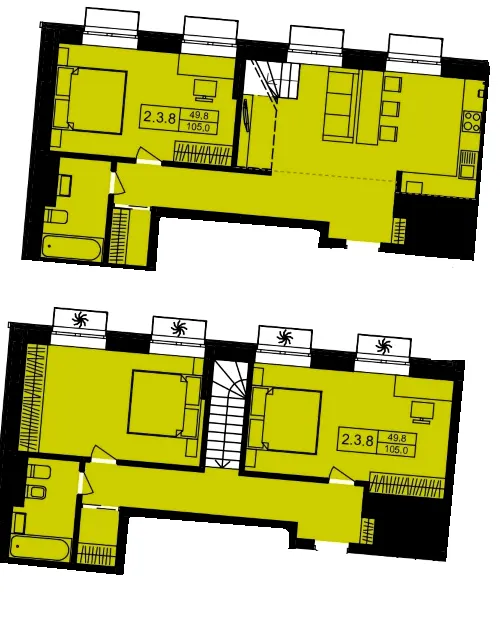 ЖК One House — 105 м²