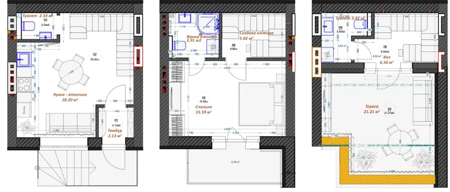 ЖК Трояндовий — 65 м²