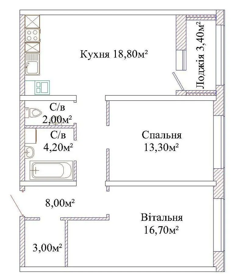 ЖК Альтаир-3 — 67.7 м²