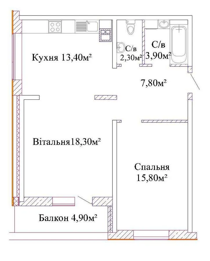 ЖК Альтаир-3 — 68.7 м²