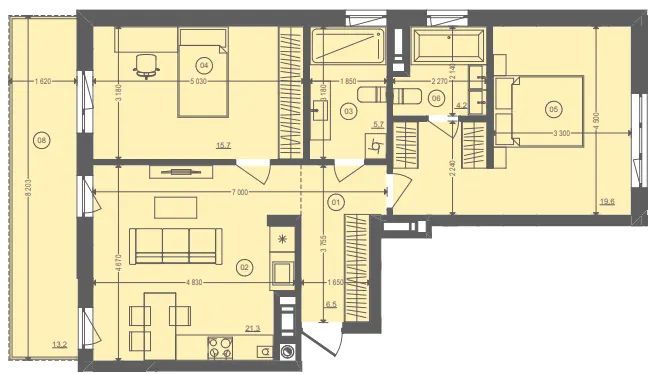 ЖК Етно Дім — 76.9 м²